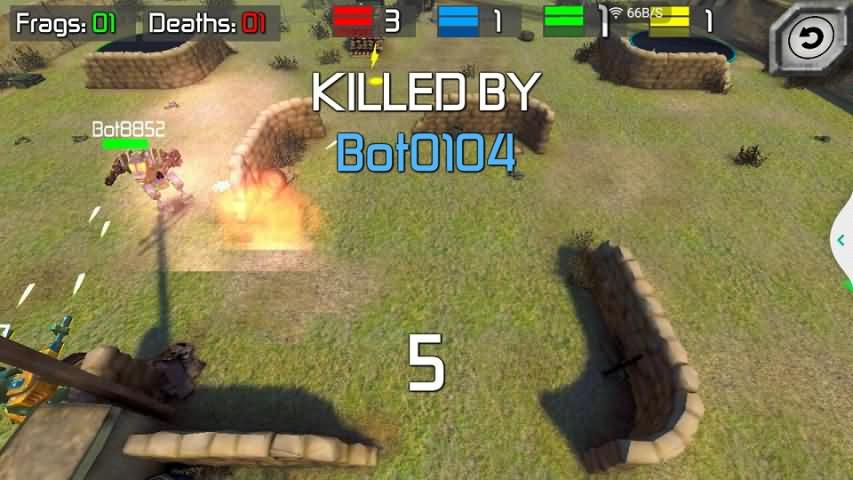 真实机器人钢铁战争3d游戏