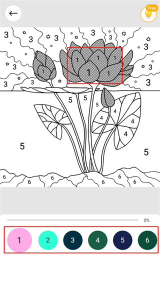乐涂数字填色怎么玩 乐涂数字填色怎么玩说明