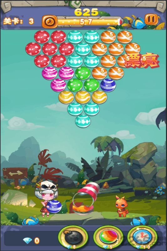 原始人泡泡龙手机版