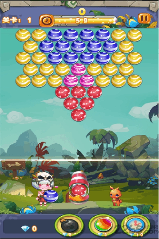 原始人泡泡龙手机版