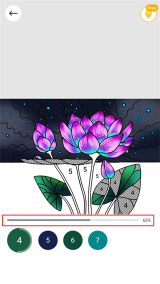 乐涂数字填色怎么玩 乐涂数字填色怎么玩说明
