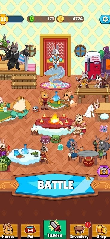 点击猫空闲英雄手游(clicker cats)