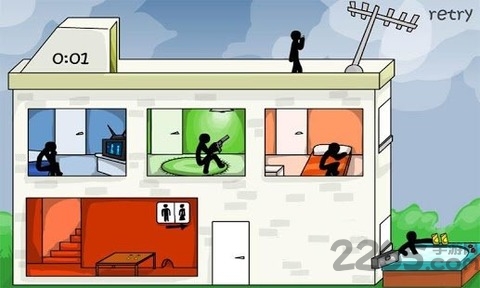 火柴人汽车旅馆游戏