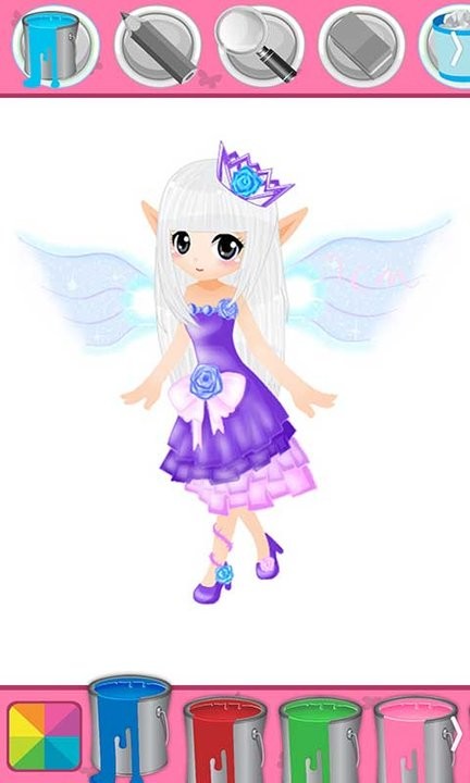 精灵公主爱画画游戏