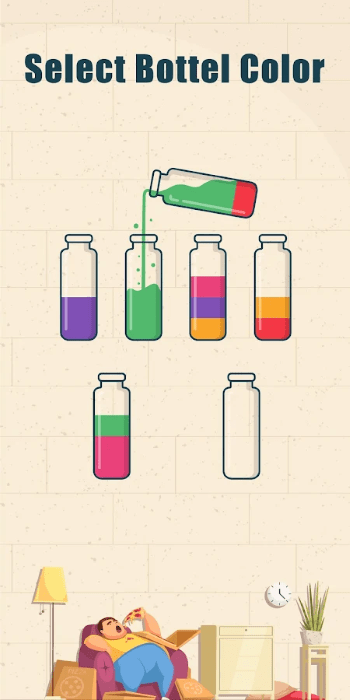 水色排序益智游戏