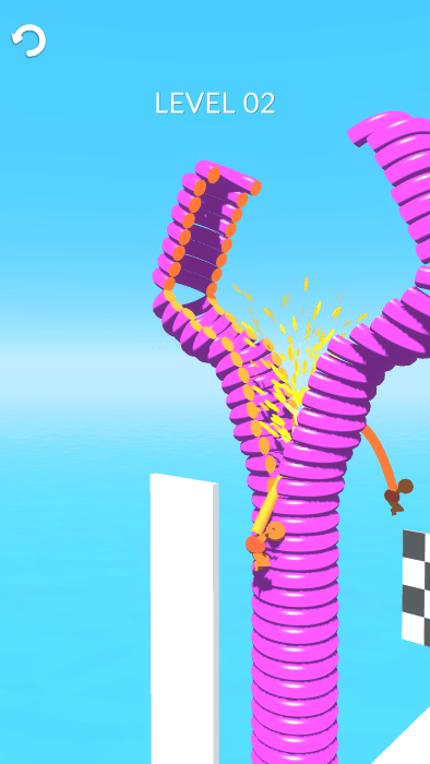 双人切割跑酷游戏