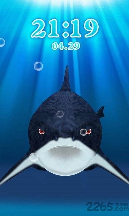 鲨鱼咬手指锁屏手机版