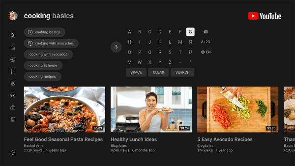 youtube for android tv app