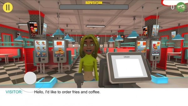 快餐收银员3d游戏(fast food simulator)