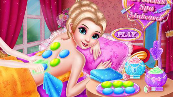 公主万圣节温泉化妆游戏