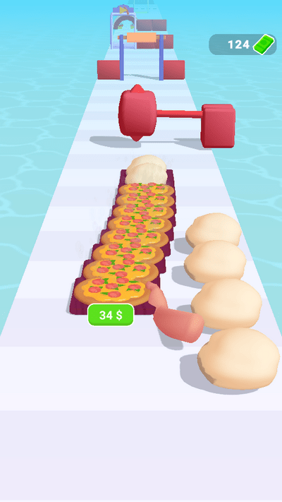 披萨酷跑3d小游戏(pizza run 3d)