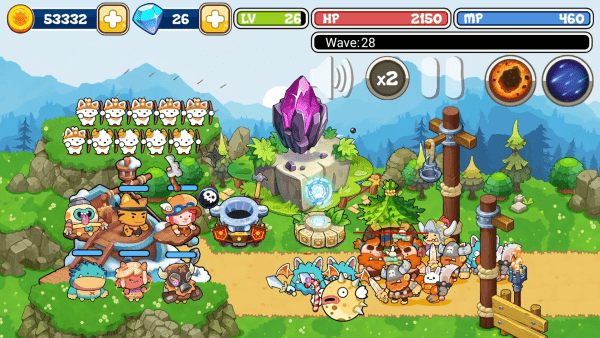 城堡防御迎战浪潮游戏